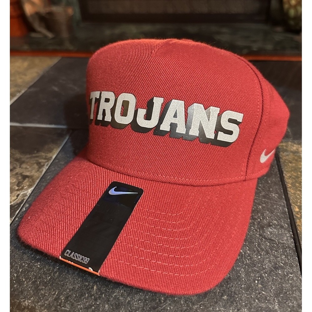 USC TROJANS Nike‎ Classic99 Red Official NCAA Swoosh Flex Fitted Hat (M/L)